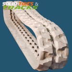 Set of 2, Mini-Excavator Non-Marking Rubber Tracks