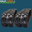 400x86x55  CTL Rubber Track-Turf Pattern