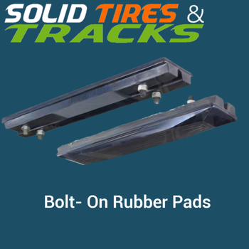 18" 450mm Bolt-On Rubber Pad 154mm Pitch- Heavy Duty